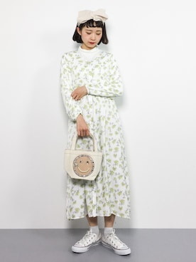 「ECODECO（エコデコ）のアイテム」を使った、チョコビさん（レディース・154cm）の冬コーディネート