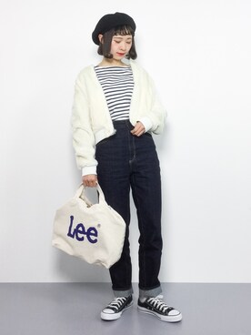 「ちょこびおすすめ」｜「アイテム（ブルゾン）」を使った、チョコビさん（レディース・154cm）の冬コーディネート