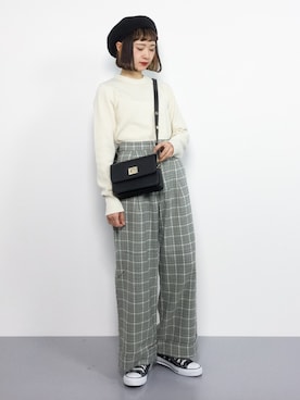 「Te chichi TERRASSE（テチチテラス）のアイテム」を使った、チョコビさん（レディース・154cm）の冬コーディネート