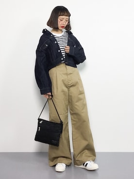 「ちょこびおすすめ」｜「アイテム（ジャケット/アウター）」を使った、チョコビさん（レディース・154cm）の冬コーディネート