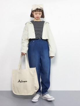 「apres jour（アプレジュール）のアイテム（ブルゾン）」を使った、チョコビさん（レディース・154cm）の冬コーディネート