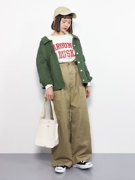 「ちょこびおすすめ」｜「アイテム（ジャケット/アウター）」を使った、チョコビさん（レディース・154cm）の冬コーディネート