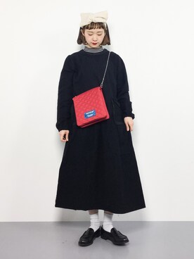 「青文字系」｜チョコビさん（レディース・154cm）の冬コーディネート