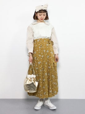 「Luz Llena（ラズレナ）のアイテム」を使った、チョコビさん（レディース・154cm）の春コーディネート