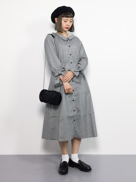 Majestic Legon マジェスティックレゴン のシャツワンピースを使った人気ファッションコーディネート ユーザー ショップスタッフ 髪型 ショートヘアー Wear