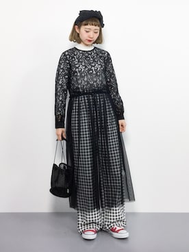 「frames RAY CASSIN（フレームスレイカズン）のアイテム（パンツ）」を使った、チョコビさん（レディース・154cm）の春コーディネート