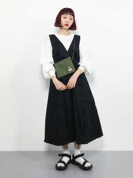 「dictionary（ディクショナリー）のアイテム（バッグ）」を使った、チョコビさん（レディース・154cm）の春コーディネート