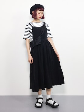 「haco!（ハコ）のアイテム（ワンピース/ドレス）」を使った、チョコビさん（レディース・154cm）の春コーディネート