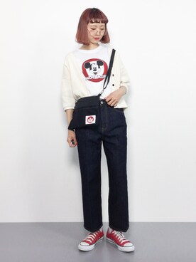 「青文字系」｜チョコビさん（レディース・154cm）の春コーディネート