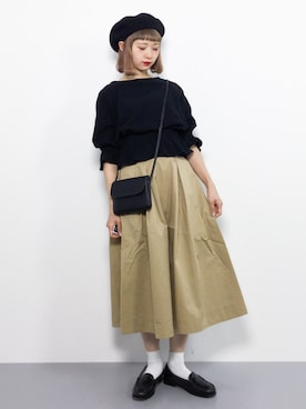 「TONE SELECT GOODS（トーンセレクトグッズ）のアイテム」を使った、チョコビさん（レディース・154cm）の春コーディネート