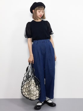 「reca（レカ）のアイテム（バッグ）」を使った、チョコビさん（レディース・154cm）の春コーディネート