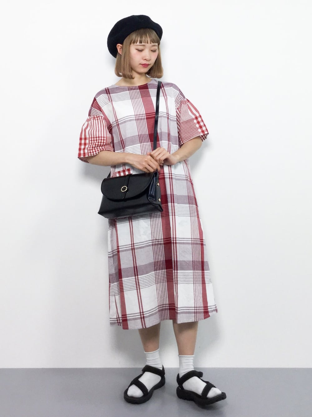 chambre de charme（シャンブルドゥシャーム）の「cdc 柄違いチェック