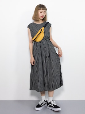 「kutir（クティール）のアイテム（ワンピース/ドレス）」を使った、チョコビさん（レディース・154cm）の夏コーディネート