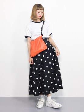 「青文字系」｜チョコビさん（レディース・154cm）の夏コーディネート