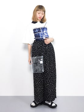 「GOOD ROCK SPEED（グッドロックスピード）のアイテム（バッグ）」を使った、チョコビさん（レディース・154cm）の夏コーディネート