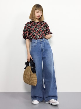 「SAC'S BARJean（サックスバージーン）のアイテム」を使った、チョコビさん（レディース・154cm）の夏コーディネート