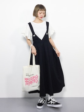 「ちょこびおすすめ」｜「アイテム（ワンピース/ドレス）」を使った、チョコビさん（レディース・154cm）の夏コーディネート