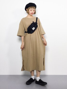 「ちょこびおすすめ」｜「アイテム（ワンピース/ドレス）」を使った、チョコビさん（レディース・154cm）の夏コーディネート