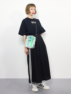 「しまむら（シマムラ）のアイテム（パンツ）」を使った、チョコビさん（レディース・154cm）の夏コーディネート