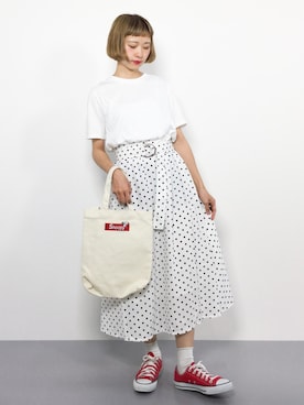 「kutir（クティール）のアイテム（ワンピース/ドレス）」を使った、チョコビさん（レディース・154cm）の夏コーディネート