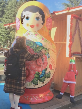 「ehka sopo（エヘカソポ）のアイテム（ダウンジャケット/コート）」を使った、ア   キ*さん（レディース・157cm）の冬コーディネート