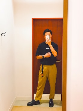 「TIMELY WARNING（タイムリーワーニング）のアイテム（パンツ）」を使った、shintarosさん（メンズ・175cm）の夏コーディネート