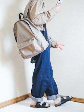 「RELAX（リラックス）のアイテム」を使った、えるちさん（メンズ・170cm）の春コーディネート