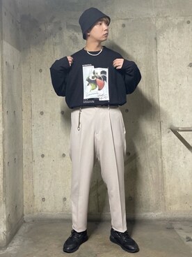 「JUNRED（ジュンレッド）のアイテム（キーケース/キーアクセサリー）」を使った、BABAさん（メンズ・177cm）の春コーディネート