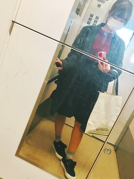 「reca（レカ）のアイテム（チェスターコート）」を使った、Aさん（レディース・149cm）の秋コーディネート