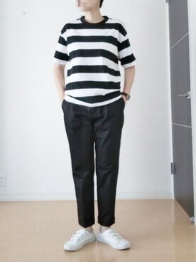 「BalBer（バーベル）のアイテム」を使った、色めがねさん（レディース・167cm）の夏コーディネート