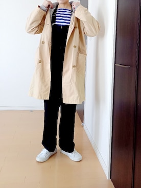 「RAGEBLUE（レイジブルー）のアイテム（オールインワン・サロペット）」を使った、色めがねさん（レディース・167cm）の春コーディネート