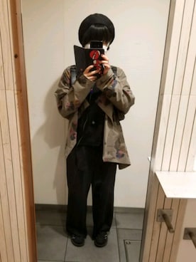 「ORiental TRaffic(ORiental TRaffic)」｜「アイテム（その他アウター）」を使った、いぬさん（レディース・158cm）の春コーディネート