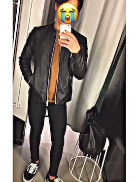 「オールドスクール」｜「アイテム（その他シューズ）」を使った、こーぺさん（メンズ・169cm）の秋コーディネート