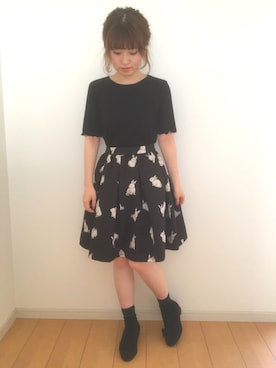「タックスカート」｜「アイテム（その他）」を使った、ひーさん（レディース・155cm）の夏コーディネート