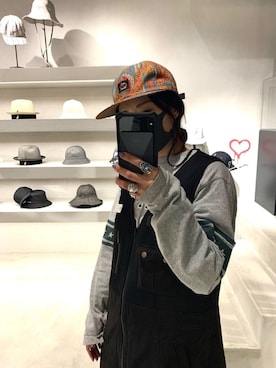 「チチカカ（チチカカ）のアイテム（オールインワン・サロペット）」を使った、ponさん（レディース・154cm）の春コーディネート