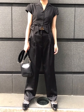 「ISABEL MARANT（イザベルマラン）のアイテム（バッグ）」を使った、ケルク ハナさん（レディース・162cm）の夏コーディネート