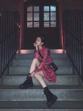 「ISABEL MARANT（イザベルマラン）のアイテム（バッグ）」を使った、ケルク ハナさん（レディース・162cm）の夏コーディネート