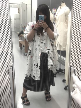 「MONKI」｜Miyu  さん（レディース・156cm）の夏コーディネート