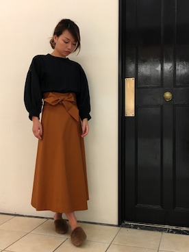 nano・universe 難波 STAFFさん（レディース・160cm）の秋コーディネート