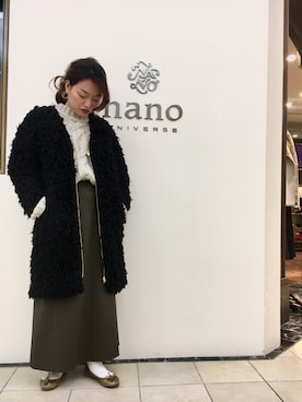 nano・universe 難波 STAFFさん(レディース・160cm)の冬コーディネート