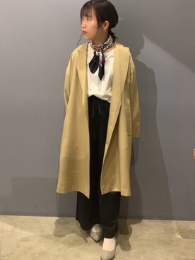 「アイテム（パンプス、グレー系）」を使った、ナナさん（レディース・157cm）の春コーディネート