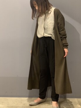 「アイテム（パンプス、グレー系）」を使った、ナナさん（レディース・157cm）の春コーディネート