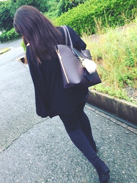 「H&M DIVIDED（エイチアンドエム　ディヴァイデッド）のアイテム（バッグ）」を使った、Saki*̣̩⋆̩さん（レディース・154cm）の秋コーディネート