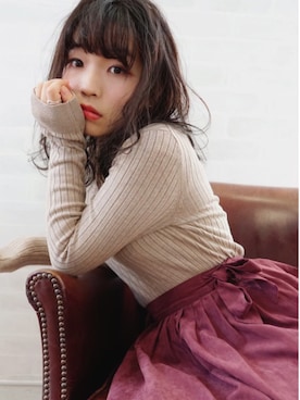 「フォロー、イイネ、お気に入り登録お願いします♡」｜「アイテム（スカート）」を使った、Saki*̣̩⋆̩さん（レディース・154cm）の秋コーディネート