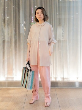 「SHIPS Days（シップスデイズ）のアイテム」を使った、豊川さん（レディース・155cm）の春コーディネート