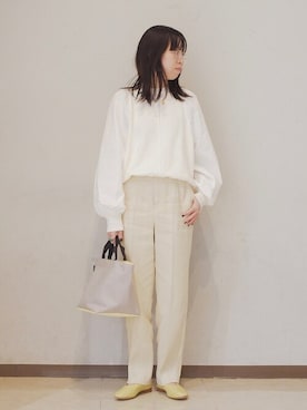 「HERMINAATHENS」｜豊川さん（レディース・155cm）の冬コーディネート