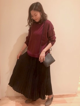 「Samansa Mos2 blue（サマンサモスモスブルー）のアイテム（アクセサリー）」を使った、reiko✌︎さん（レディース・158cm）の秋コーディネート