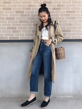 「HOTPING（ホッピン）のアイテム」を使った、しゅなたんさん（レディース・168cm）の春コーディネート
