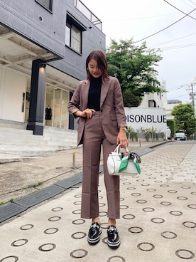 「stradivarius（ストラディバリウス）のアイテム」を使った、しゅなたんさん（レディース・168cm）の春コーディネート