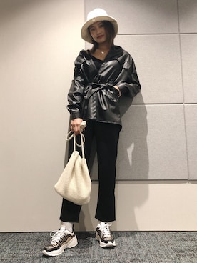 「H&M（エイチ・アンド・エム）のアイテム（スニーカー）」を使った、しゅなたんさん（レディース・168cm）の秋コーディネート
